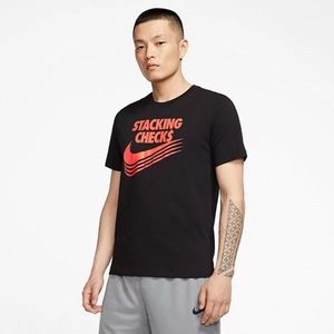 New Men's Nike Dri-FIT Stacking Checks Basketball Tee